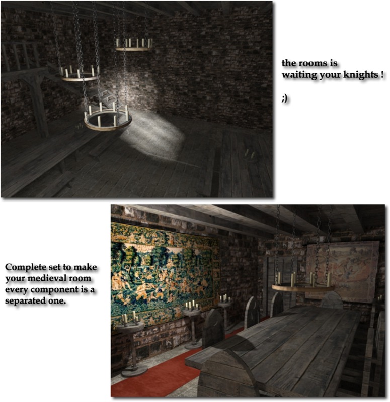 Castle interior rooms by N/A