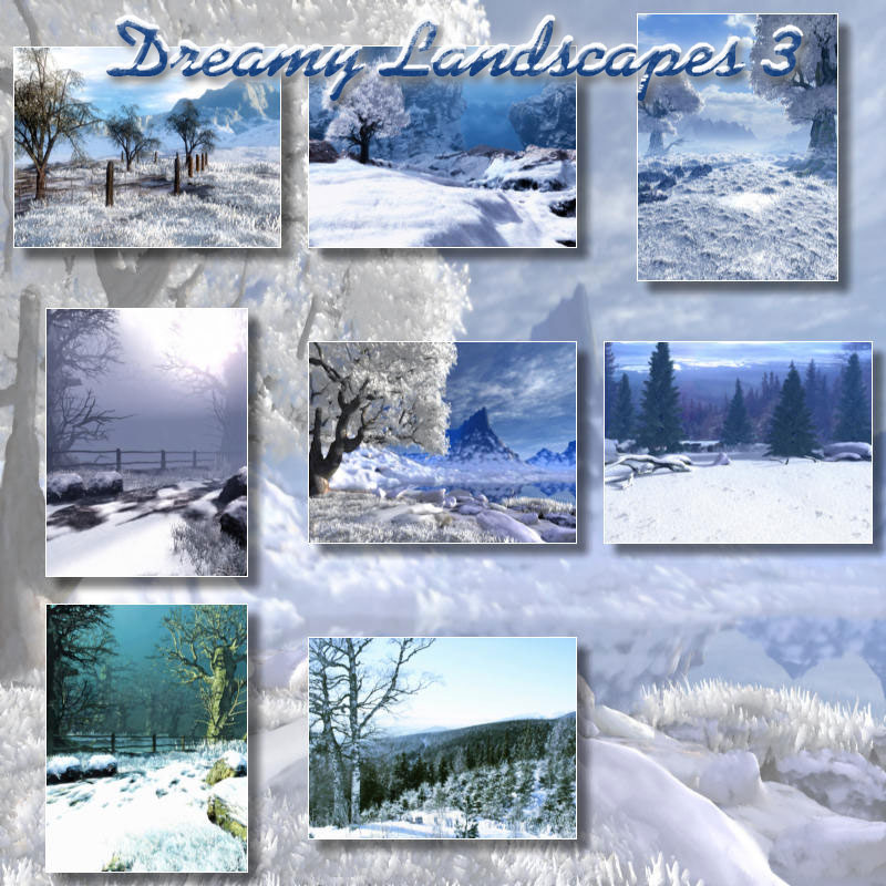 Dreamy Landscapes 3  - Blue Winter by N/A