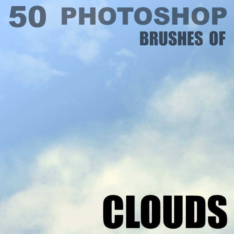 50 Photoshop Brushes of Clouds by N/A