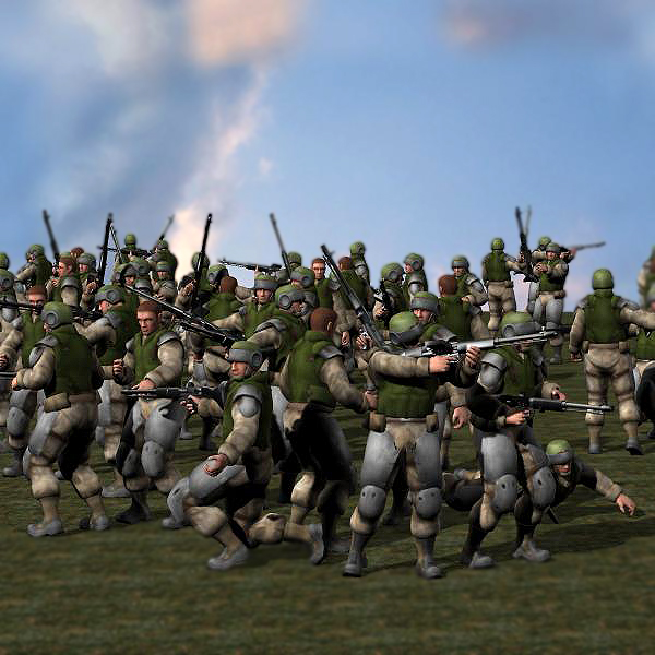 Soldier - Low Res (Poser, 3ds & Obj) by N/A
