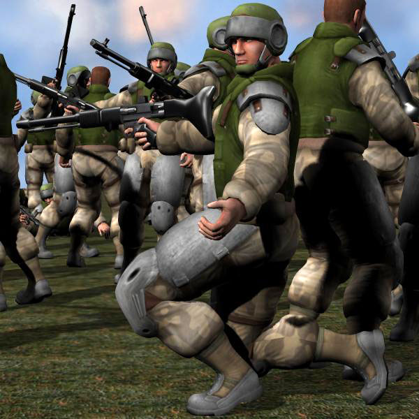 Soldier - Low Res (Poser, 3ds & Obj) by N/A