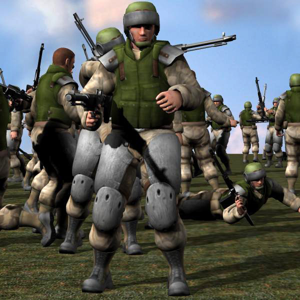 Soldier - Low Res (Poser, 3ds & Obj) by N/A