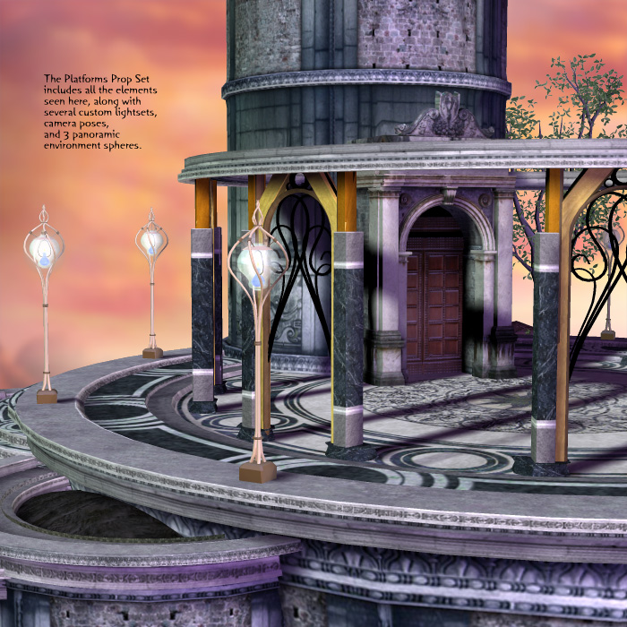 Elfen Citadel: Platforms & catacomb by N/A