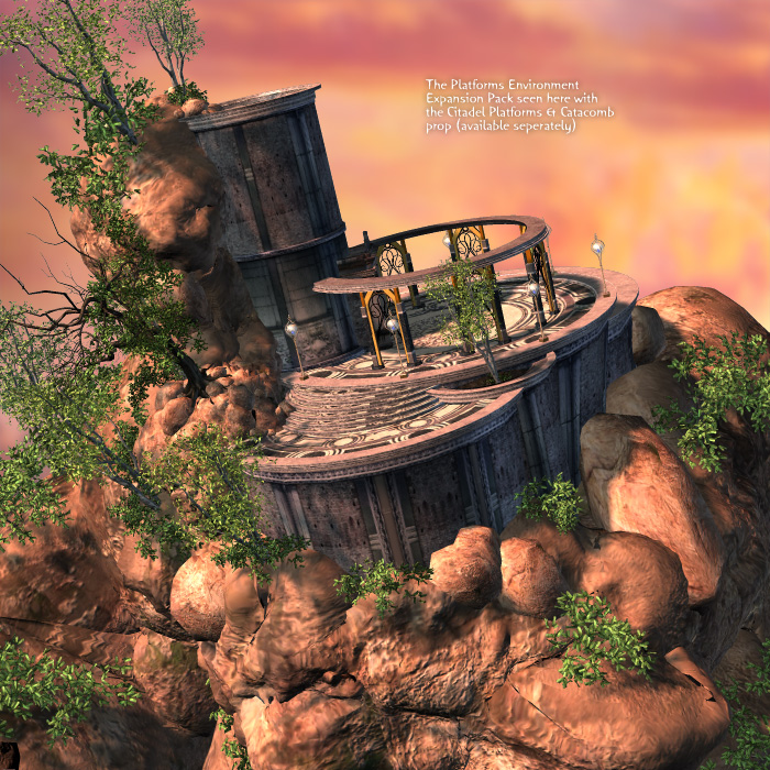 Elfen Citadel: Platforms Environment Pack by N/A