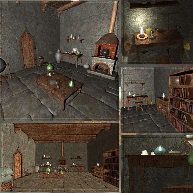 Alchemist Lab (Poser & Vue) by N/A