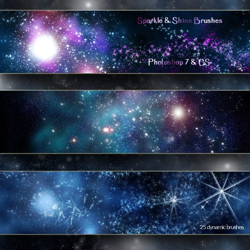 Sparkle and Shine - Dynamic Brushes  PS7/CS by N/A