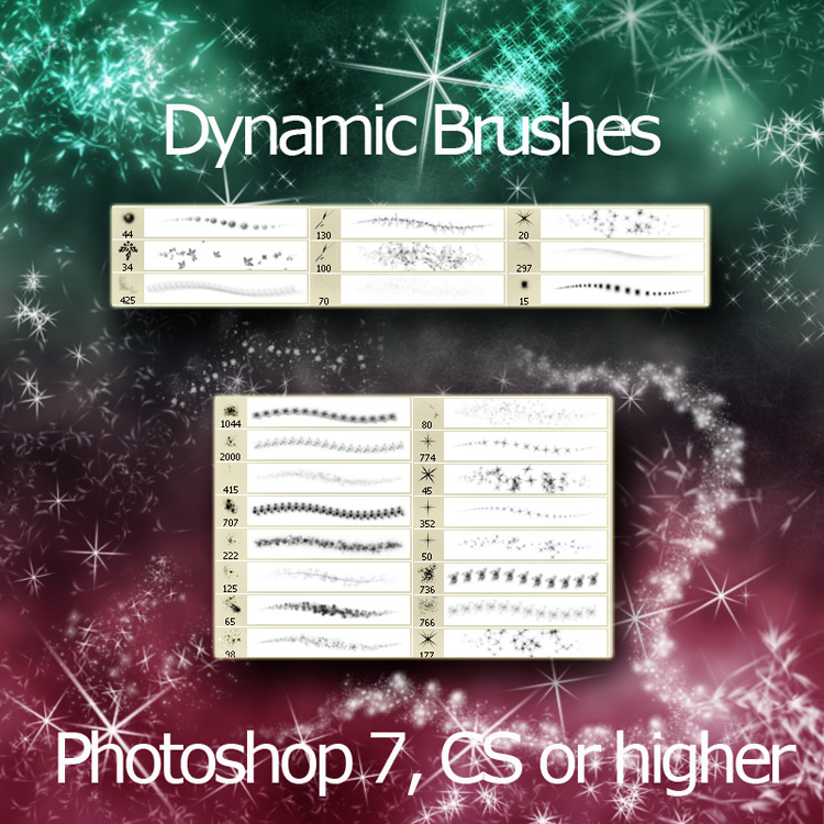 Sparkle and Shine - Dynamic Brushes  PS7/CS by N/A