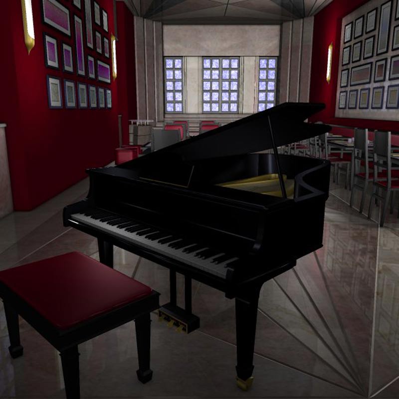 Chic Restaurant (Poser, Vue & OBJ) by N/A