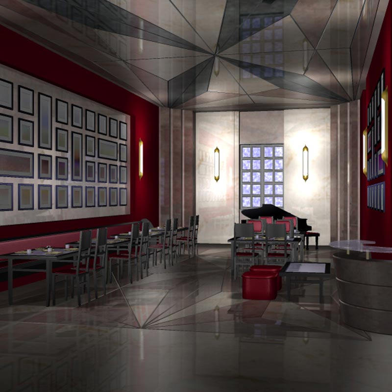 Chic Restaurant (Poser, Vue & OBJ) by N/A