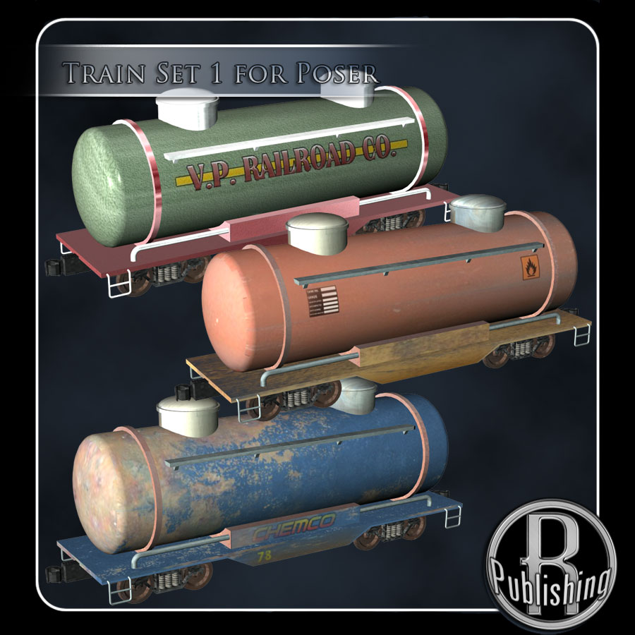 Train Set 1 Poser & OBJ by N/A
