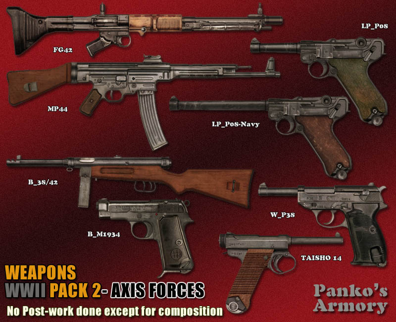 WWII Weapons -Pack 2_Axis Forces by N/A