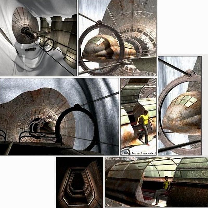 Caverns of Saturn (Poser, OBJ, Vue) by N/A