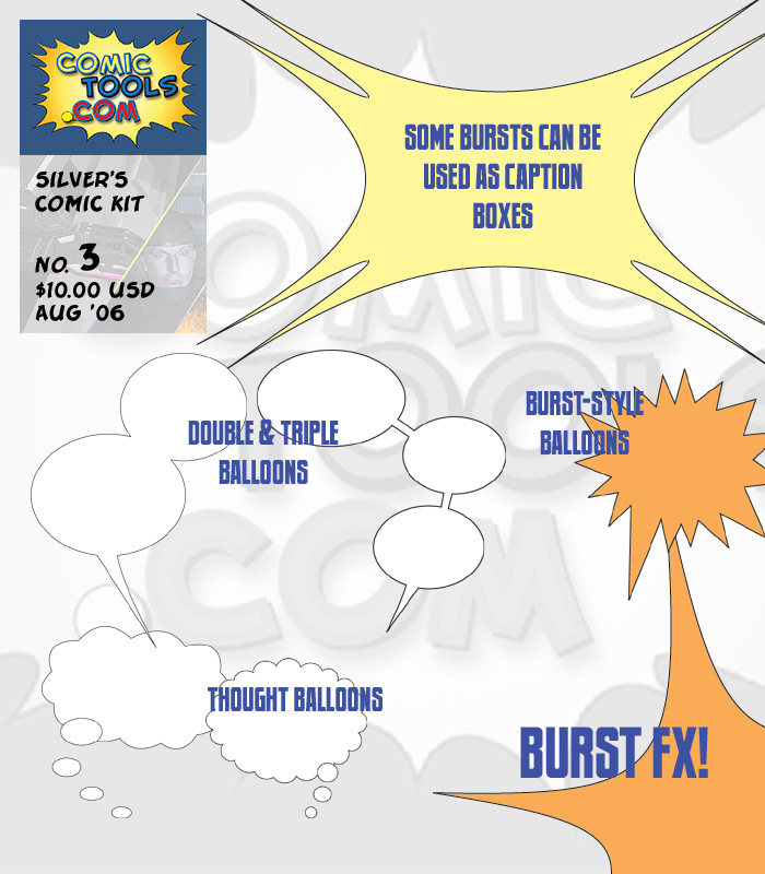 Comic Kit #3 Balloons & Bursts by N/A