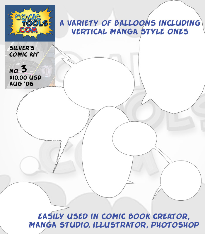 Comic Kit #3 Balloons & Bursts by N/A