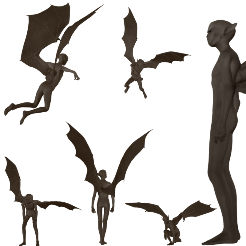 50 Photoshop Brushes of Demons by N/A