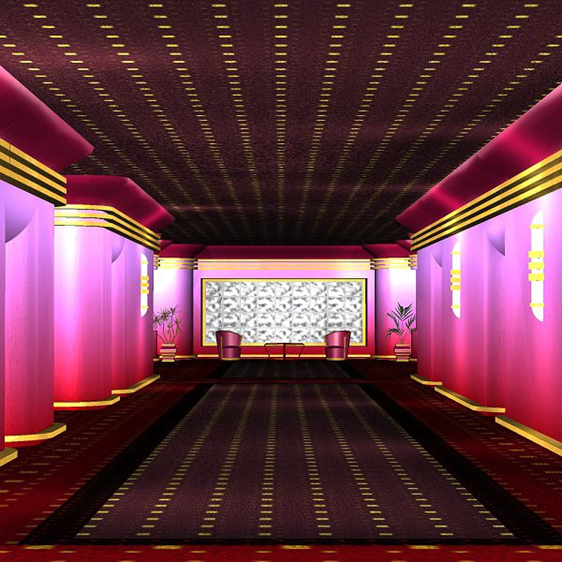 Deco Hallway (Poser and OBJ) by N/A