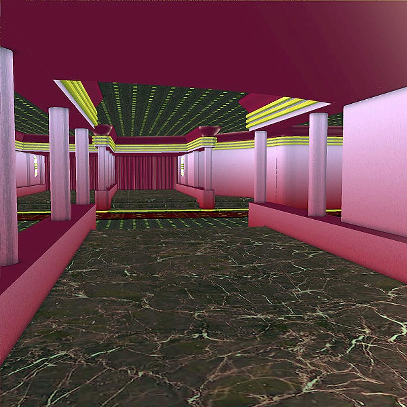 Deco Hallway (Poser and OBJ) by N/A