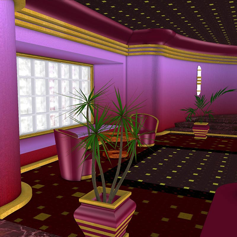Deco Hallway (Poser and OBJ) by N/A