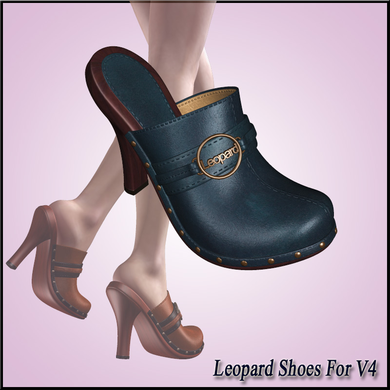 Leopard Shoes For V4 by N/A