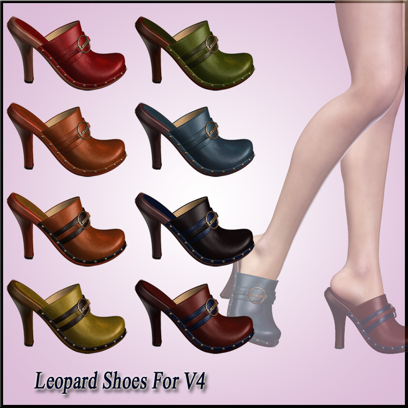 Leopard Shoes For V4 by N/A