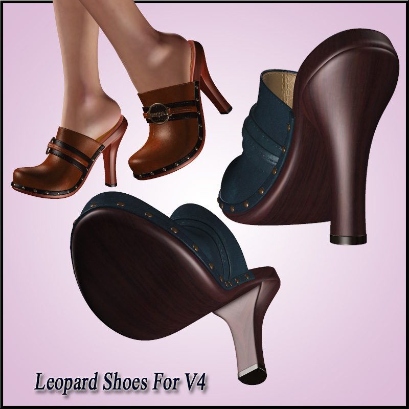 Leopard Shoes For V4 by N/A