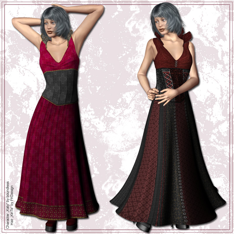 V4 Gown and HighHeels by N/A
