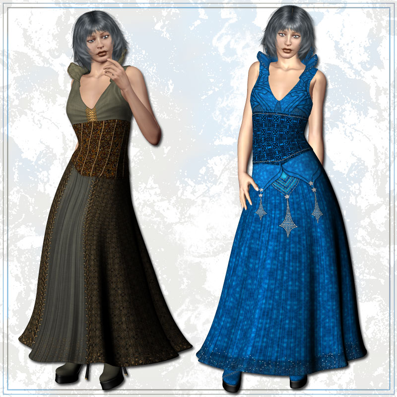 V4 Gown and HighHeels by N/A