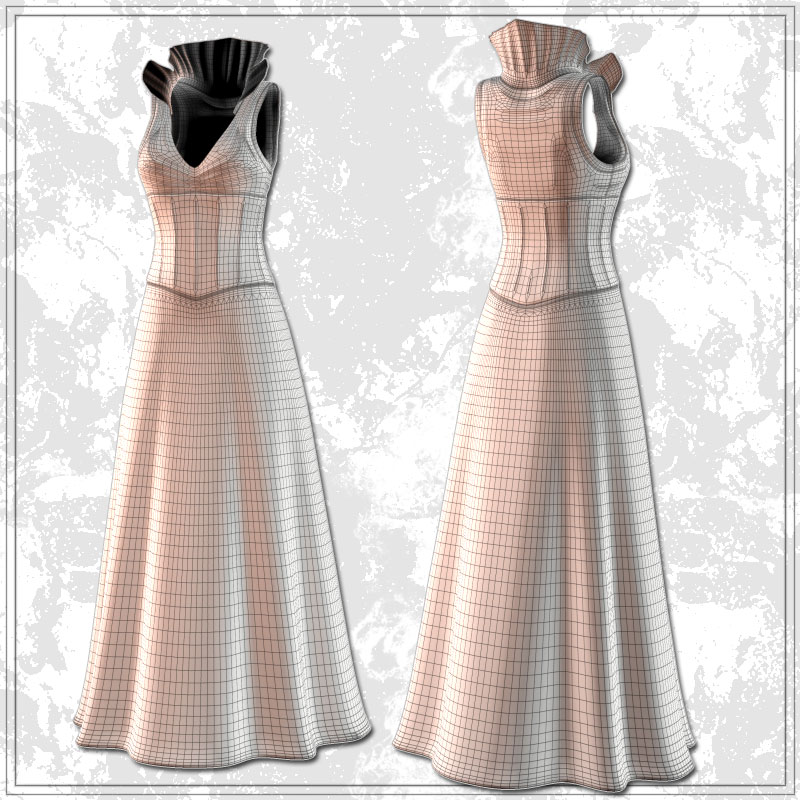 V4 Gown and HighHeels by N/A