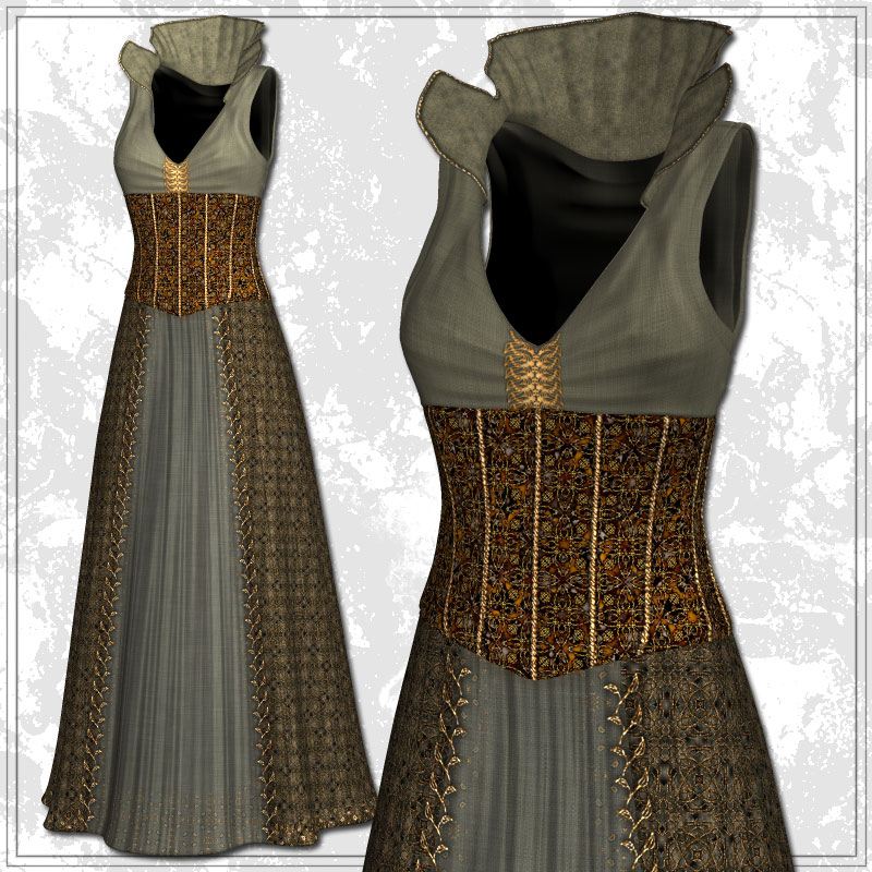 V4 Gown and HighHeels by N/A