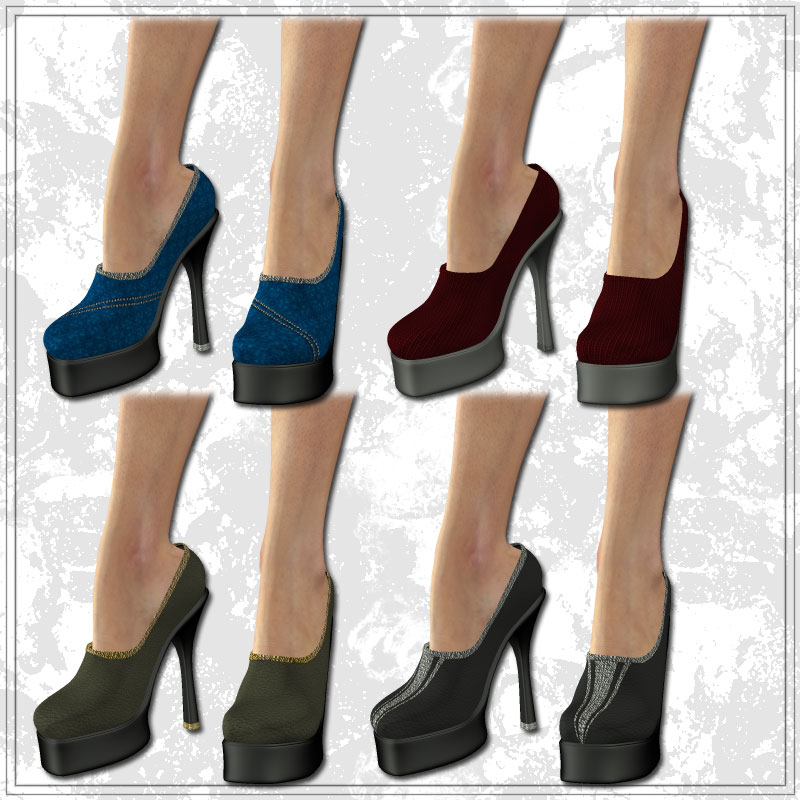 V4 Gown and HighHeels by N/A