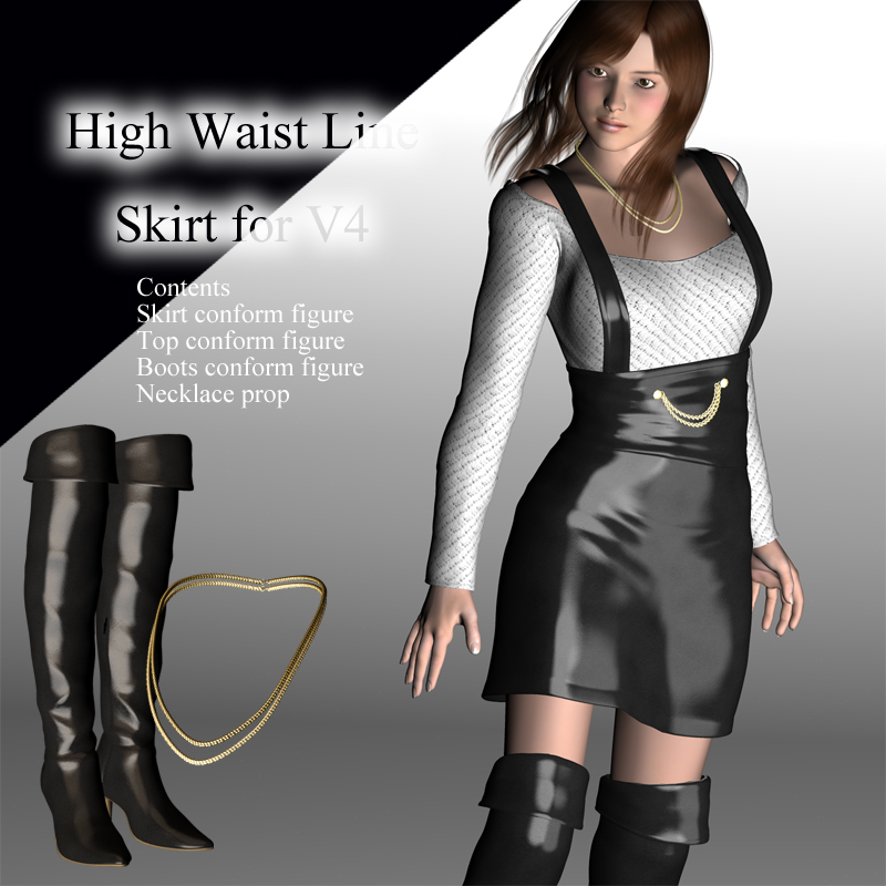 High Waist Line Skirt for V4 by N/A