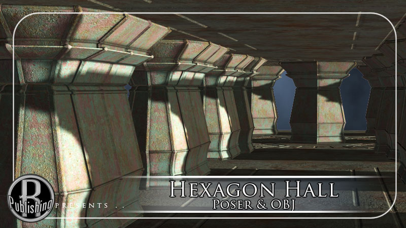 Hexagon Hall (Poser & OBJ) by N/A