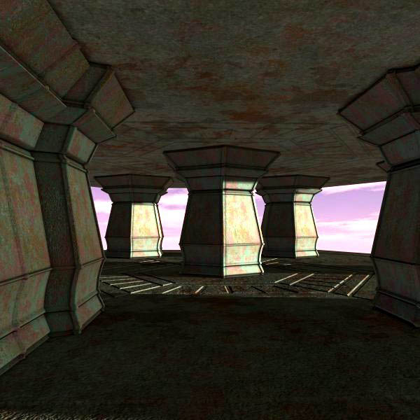 Hexagon Hall (Poser & OBJ) by N/A