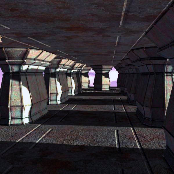 Hexagon Hall (Poser & OBJ) by N/A