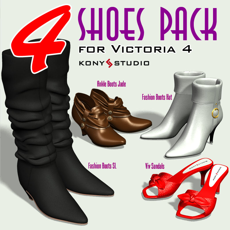4 Shoes Pack for V4 by N/A