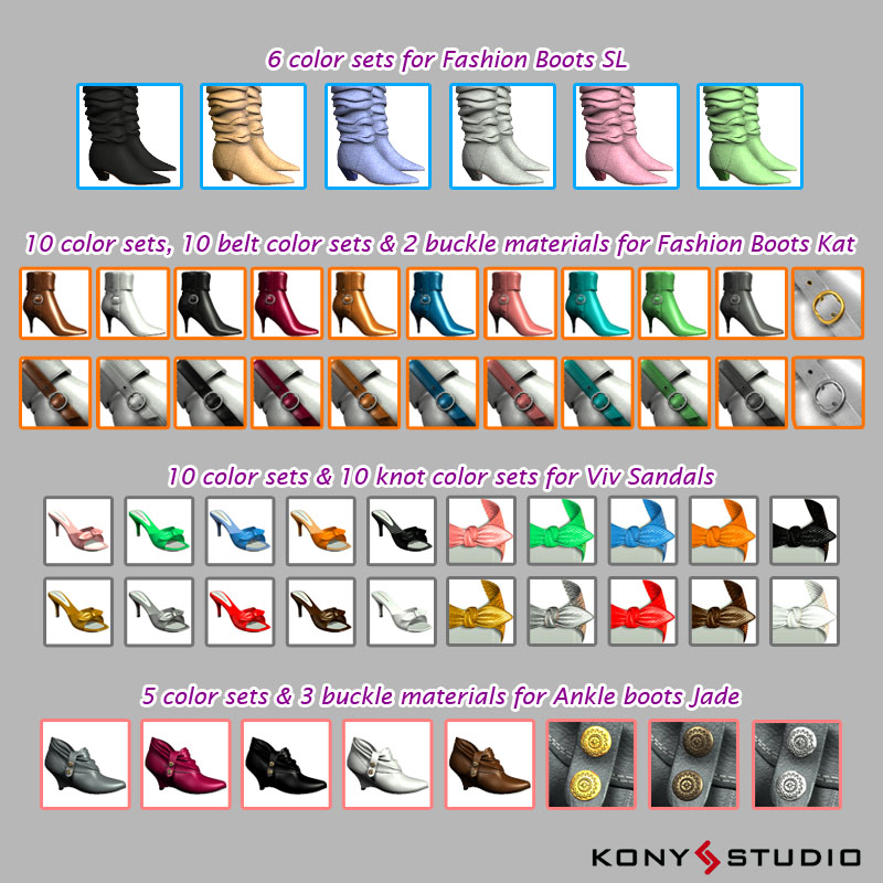 4 Shoes Pack for V4 by N/A