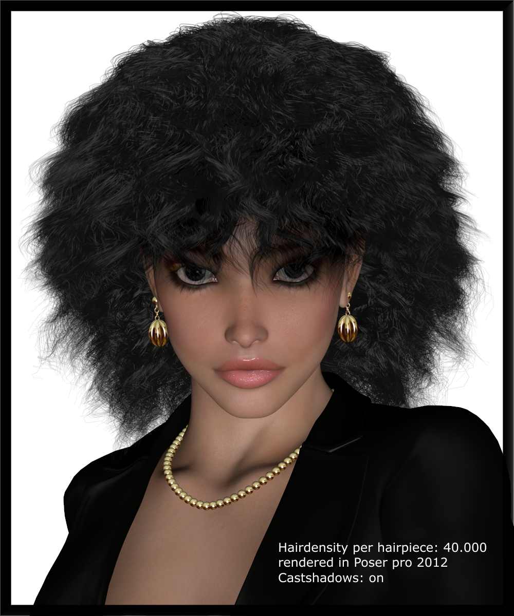 Crinkly-Hair for V4 by N/A