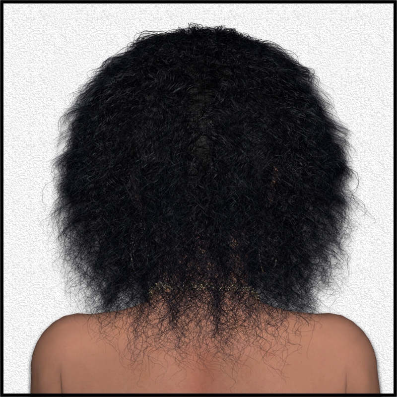 Crinkly-Hair for V4 by N/A