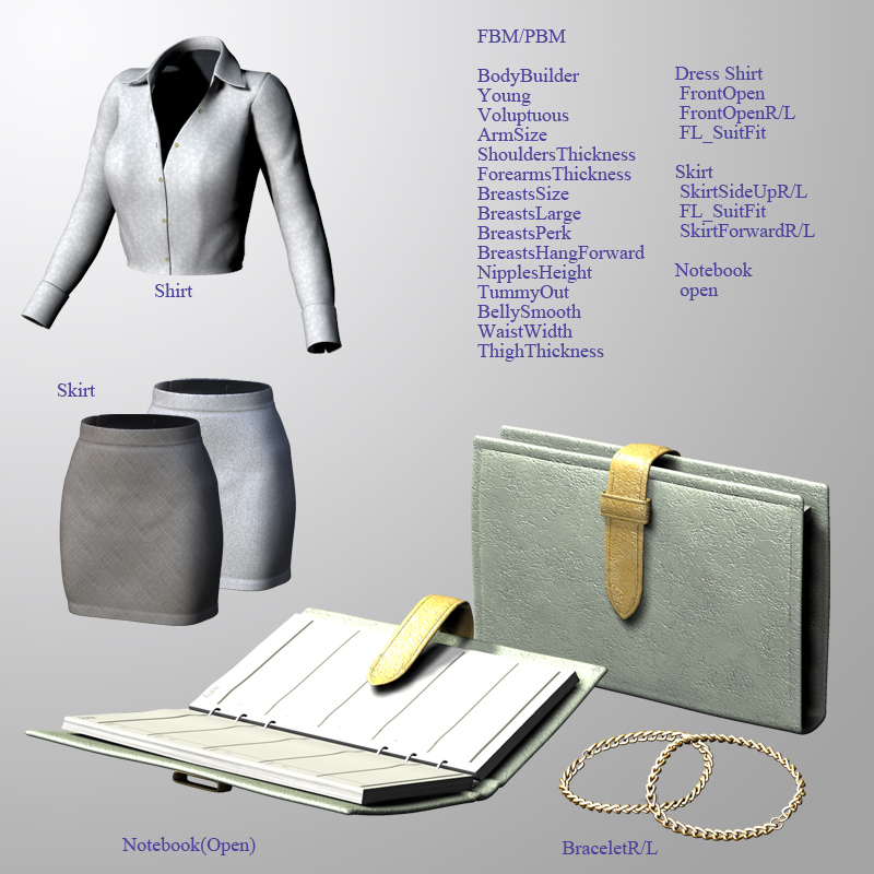 Office outfit for V4 by N/A