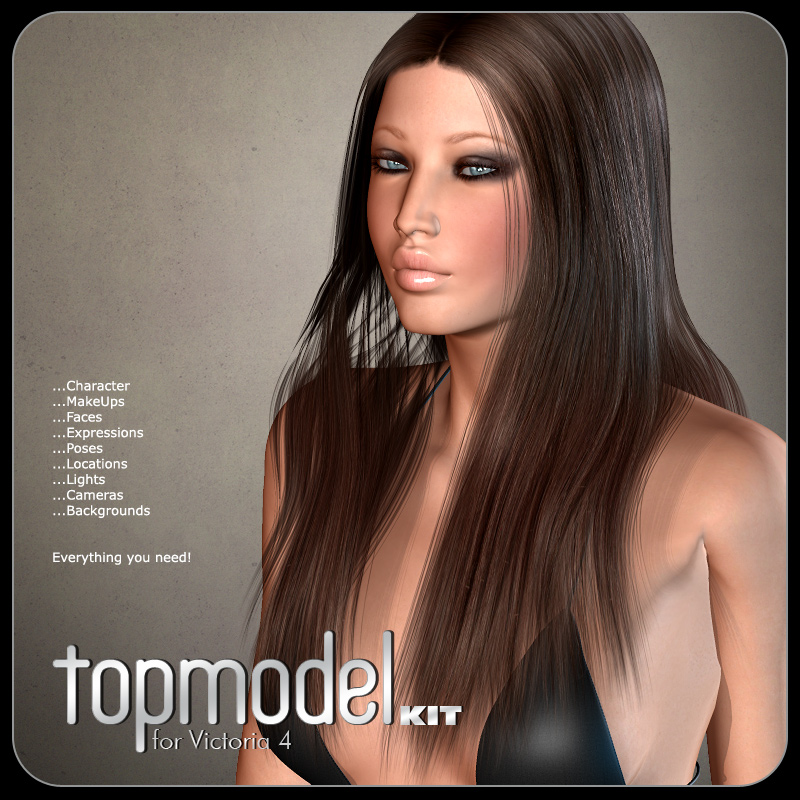 Topmodel Kit for V4 - Poses, Character, Props, Lights by N/A