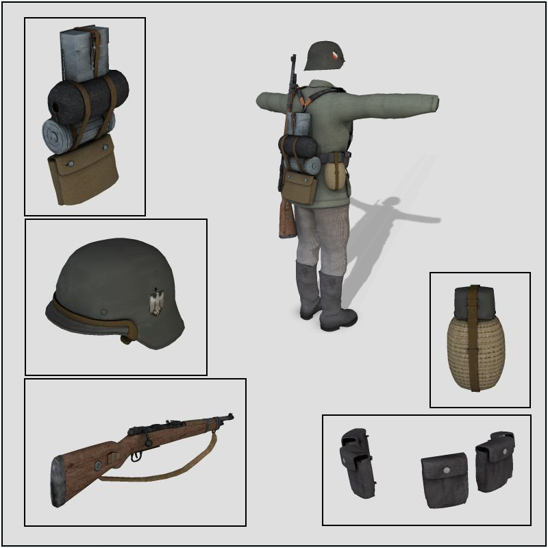 WW2 German Infantry M3 by N/A