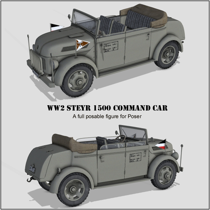 WW2 steyr 1500 command car by N/A