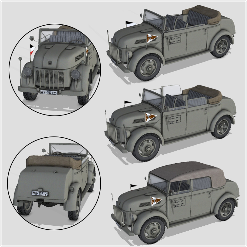 WW2 steyr 1500 command car by N/A