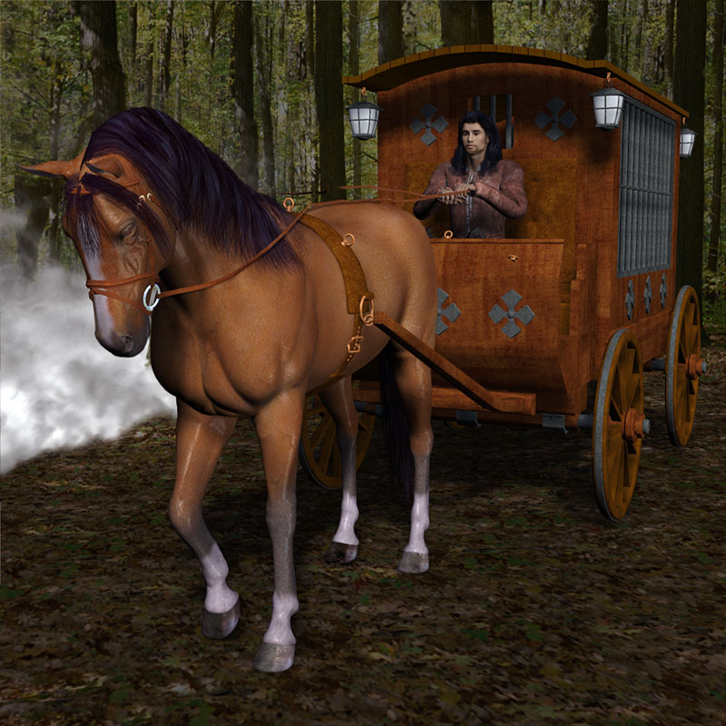 Jail Wagon & Cart by N/A