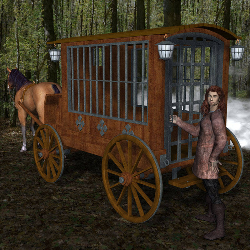 Jail Wagon & Cart by N/A
