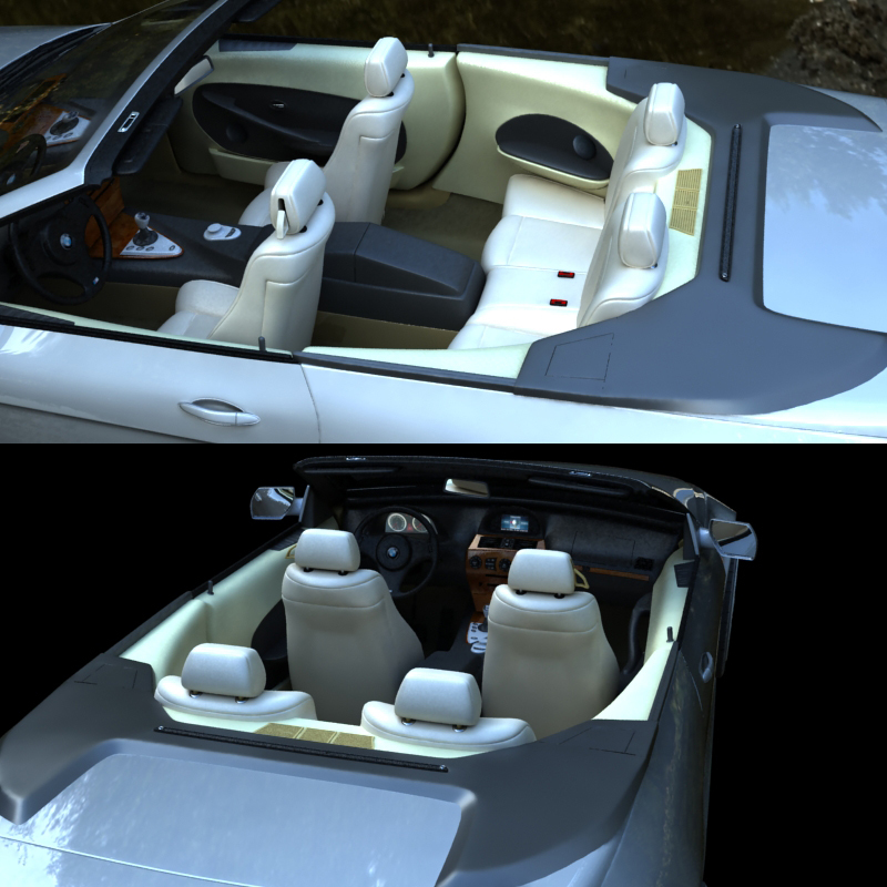 Convertible car + V4 car poses by N/A