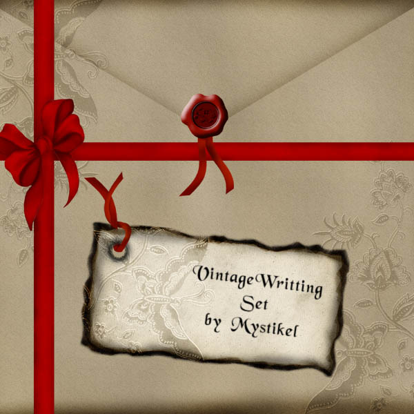 Vintage Writting Paper Set by N/A