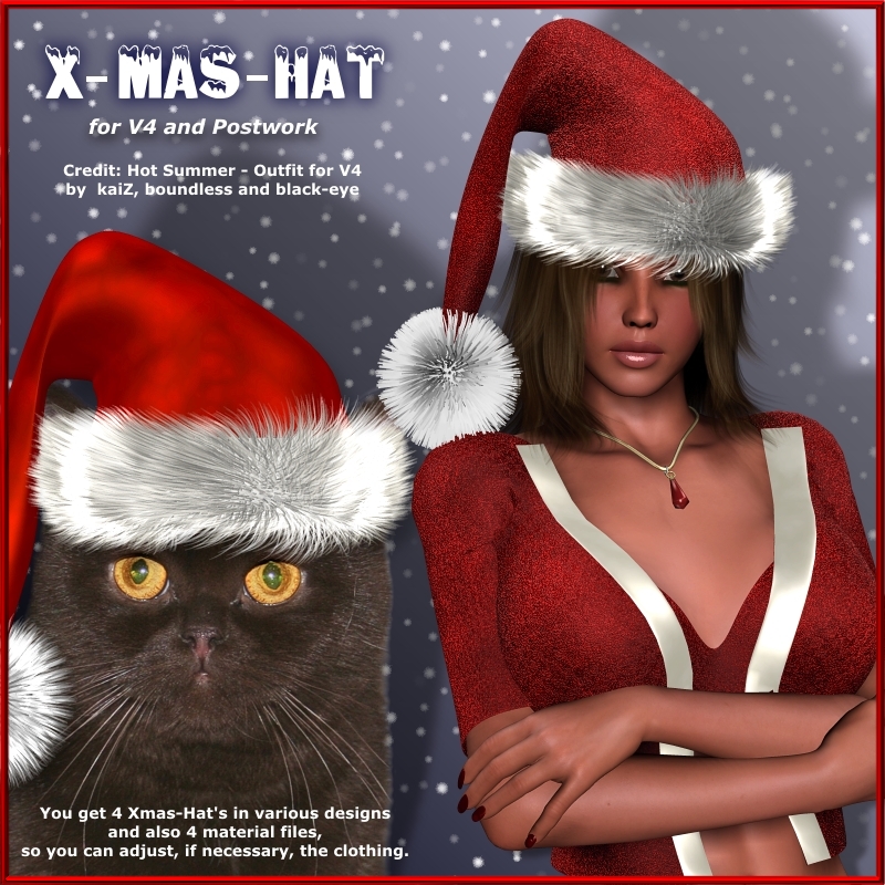 Xmas-Hat for Vicky 4 and Postwork by N/A