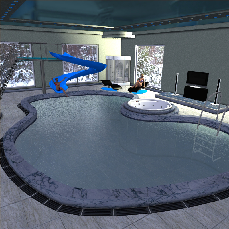 Home pool room by N/A