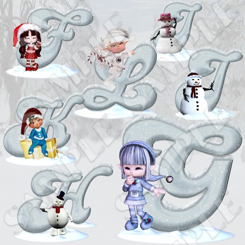 Winter Alphabet by N/A